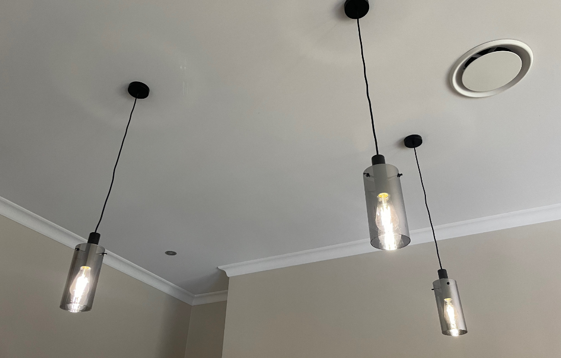 Hanging Ceiling Lights Installation by AILO Electrical