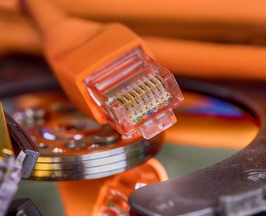 Internet Network Cable Up Close